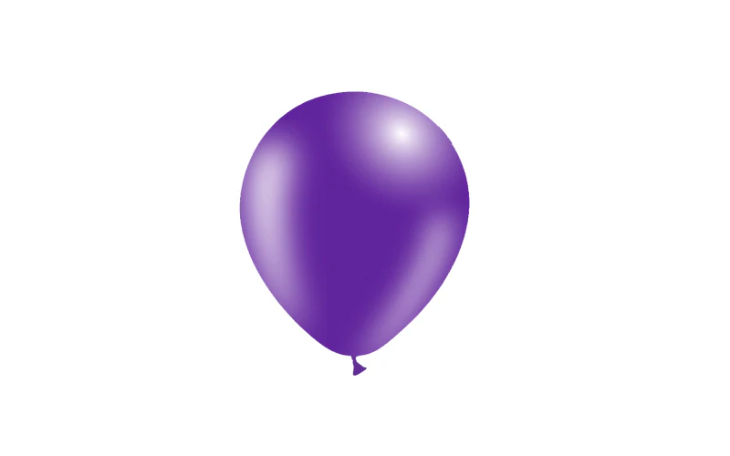 5'' Balloonia Latex Balloons Professional Line Standard Purple (100 Per Bag) - Image 3