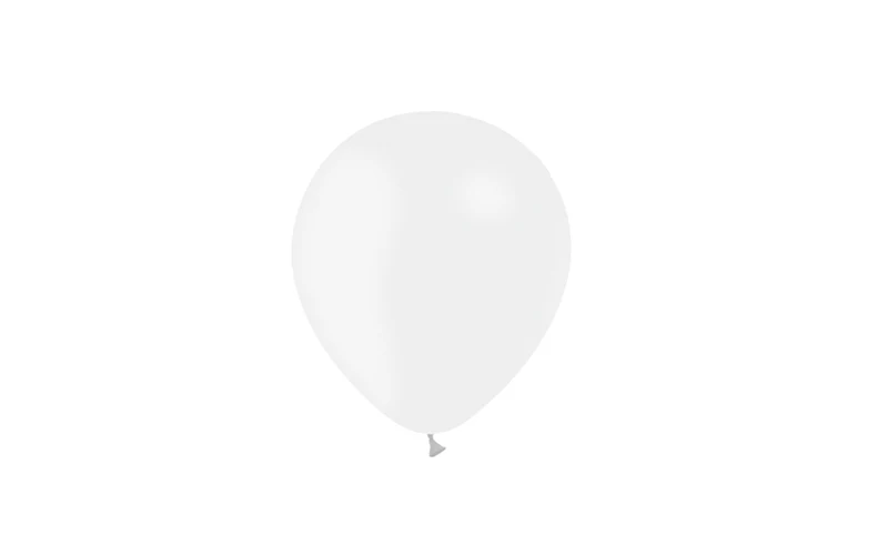 5'' Balloonia Latex Balloons Professional Line Standard White (100 Per Bag) - Image 3