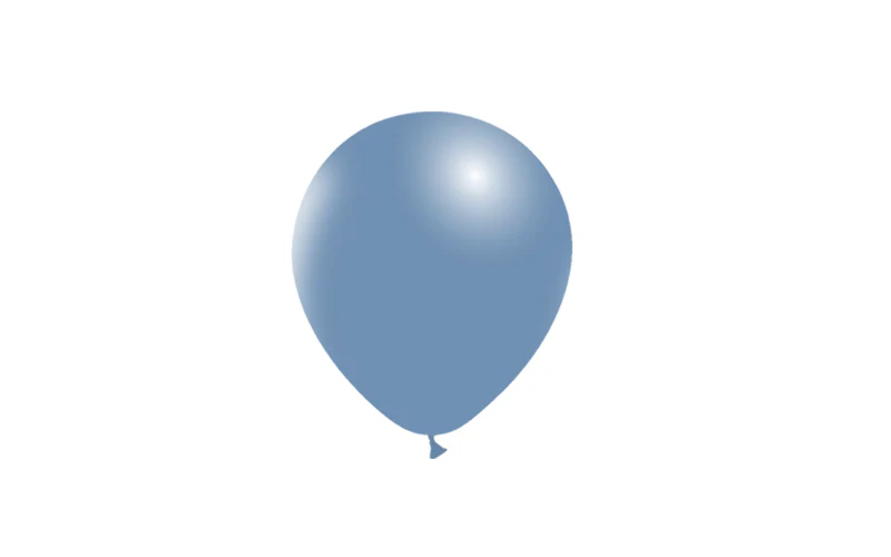 5'' Balloonia Latex Balloons Professional Line Vintage Vintage Blue (100 Per Bag) - Image 3