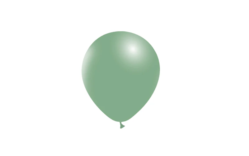 5'' Balloonia Latex Balloons Professional Line Vintage Vintage Green (100 Per Bag) - Image 3