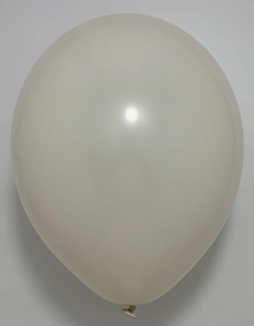 5" Deco Dusty White Decomex Latex Balloons (100 Per Bag) - Image 2