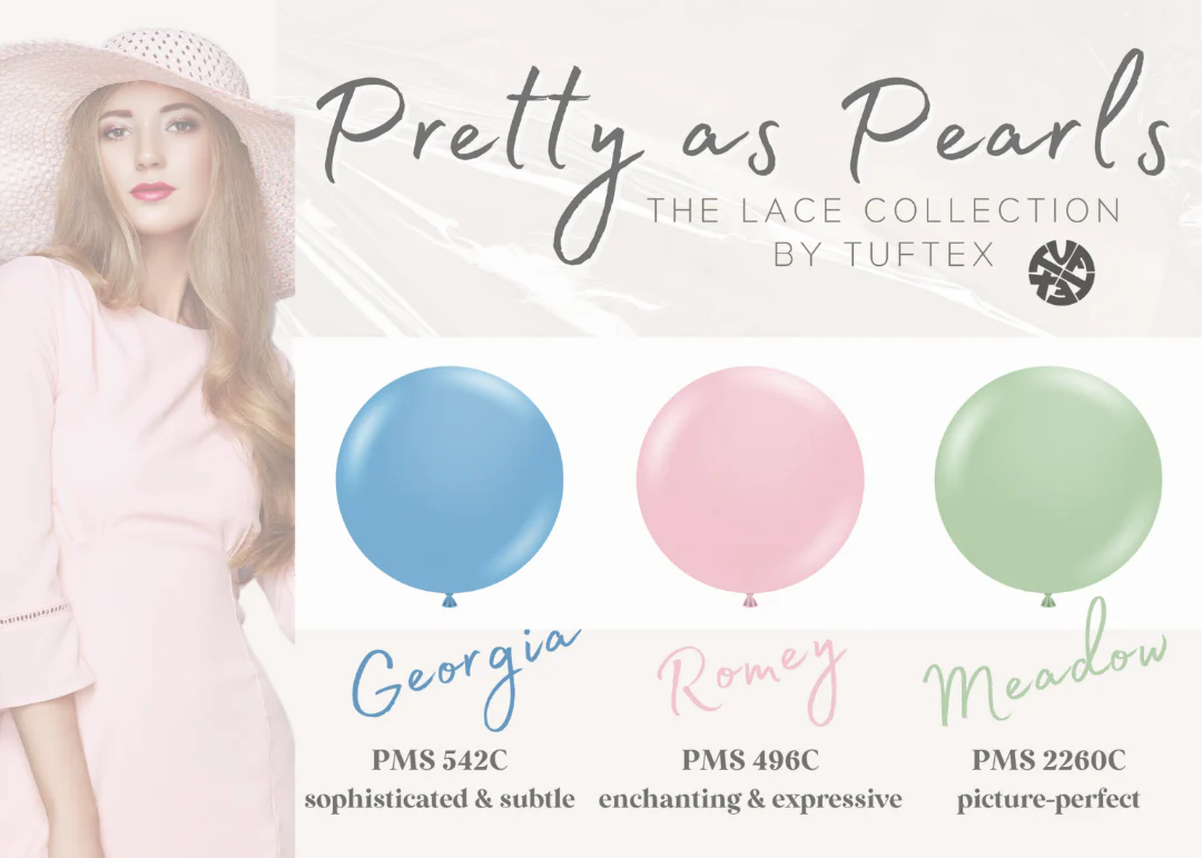 5" Georgia Pearl True Blue Tuftex Latex Balloons Designer Balloons (50 Per Bag) - Image 6