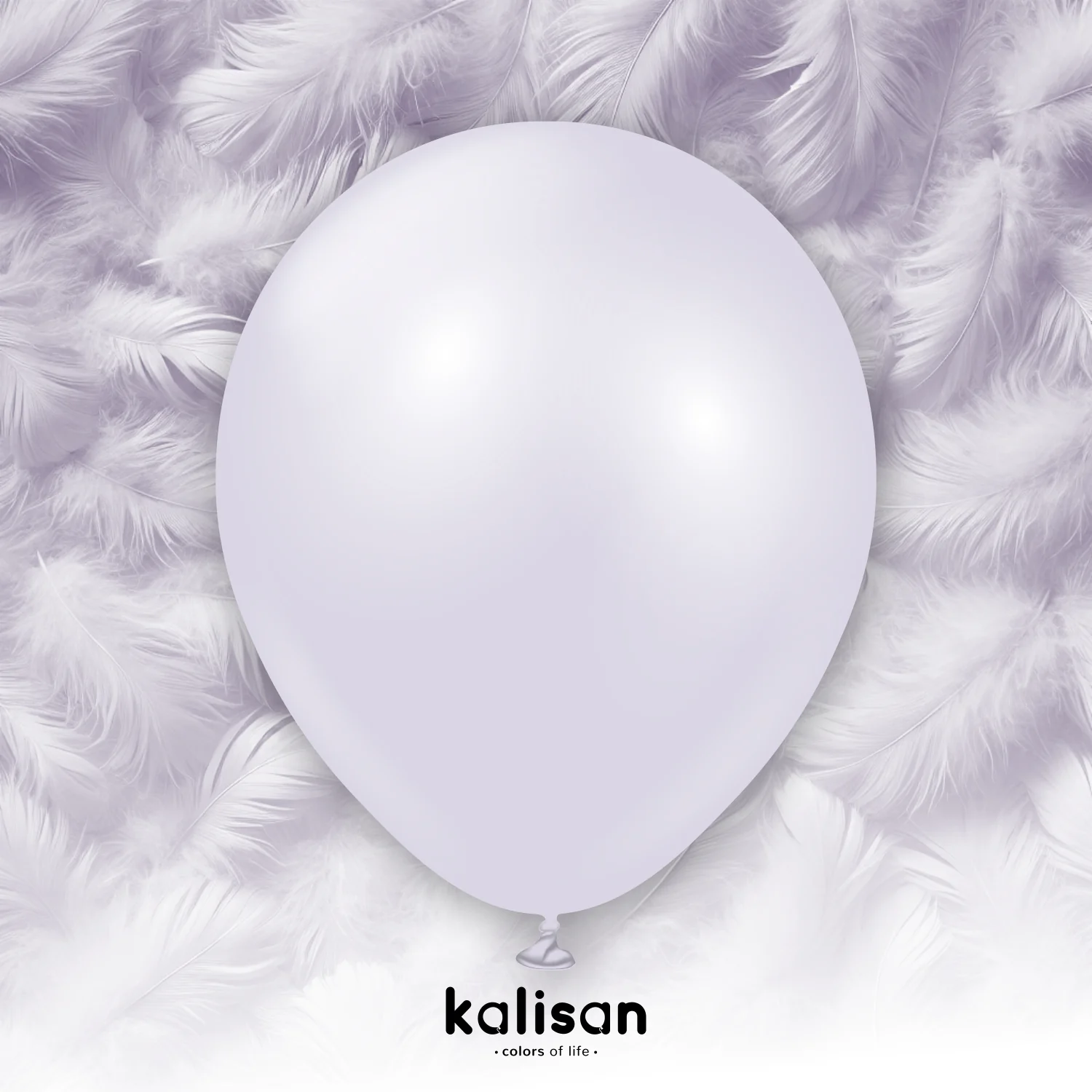 5" Kalisan Brand Latex Balloons Aura Lavender Fog (50 Per Bag) - Image 3