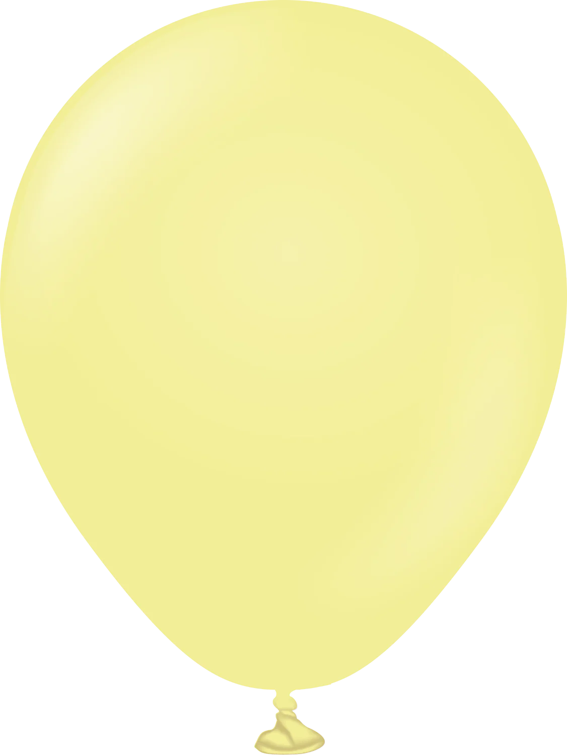 5" Kalisan Latex Balloons Pastel Matte Macaron Yellow - XL SuperSize Bag Count (1000 Per Bag)