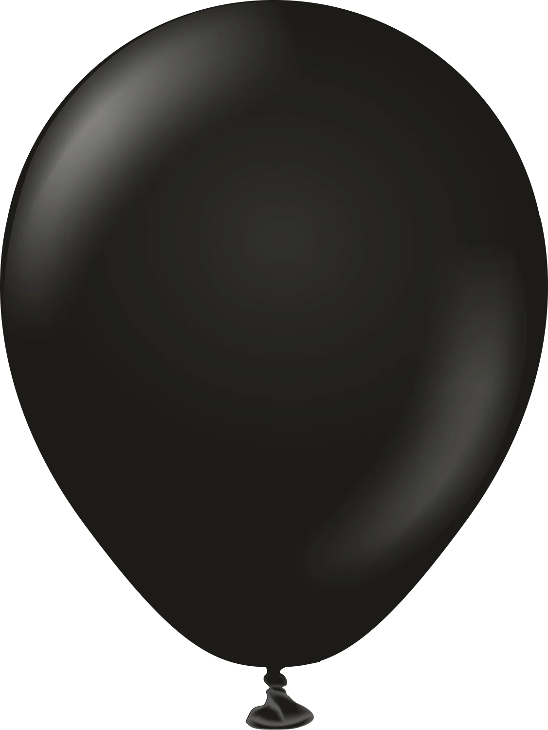 5" Kalisan Latex Balloons Standard Black - XL SuperSize Bag Count (1000 Per Bag)
