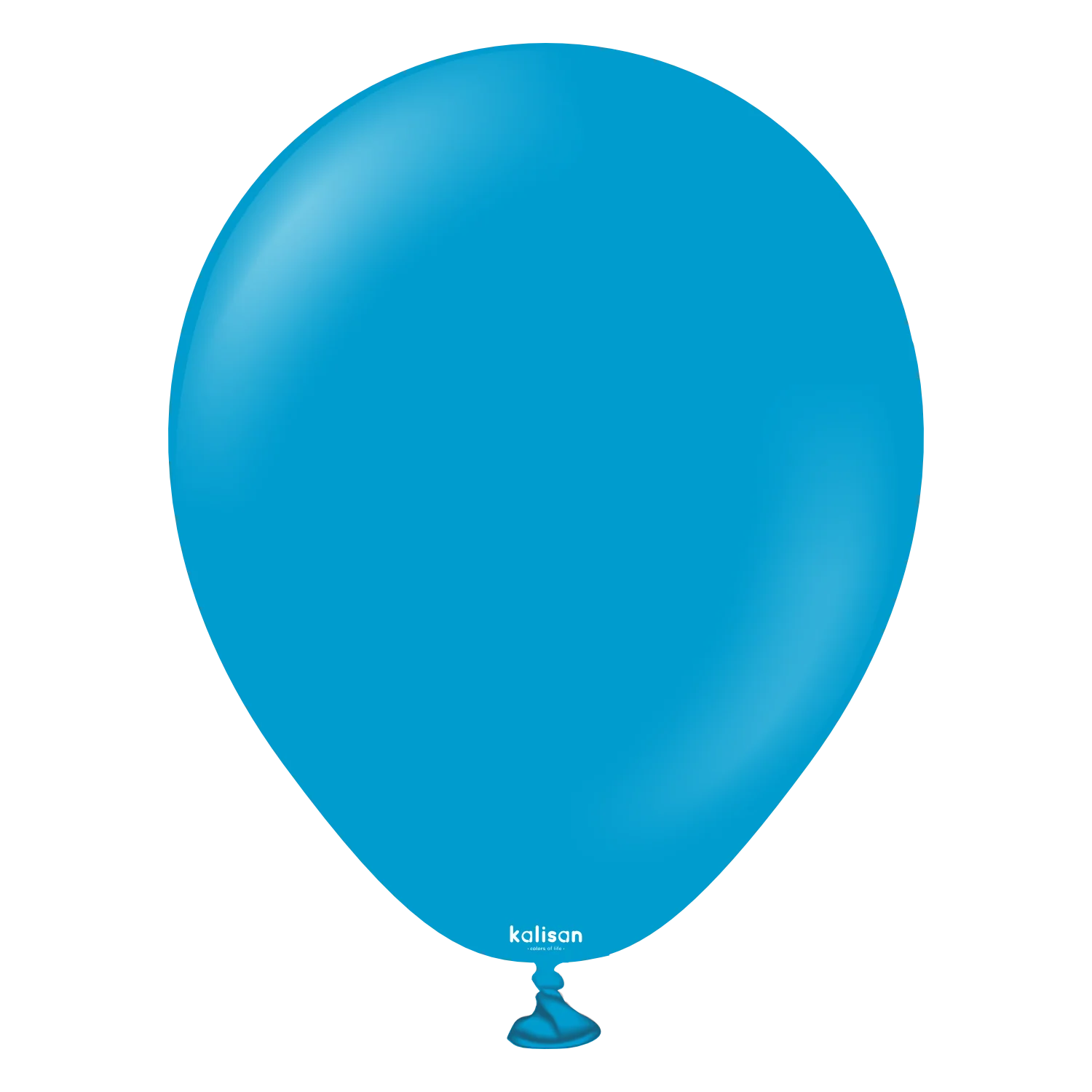5" Kalisan Latex Balloons Standard Caribbean Blue (50 Per Bag)