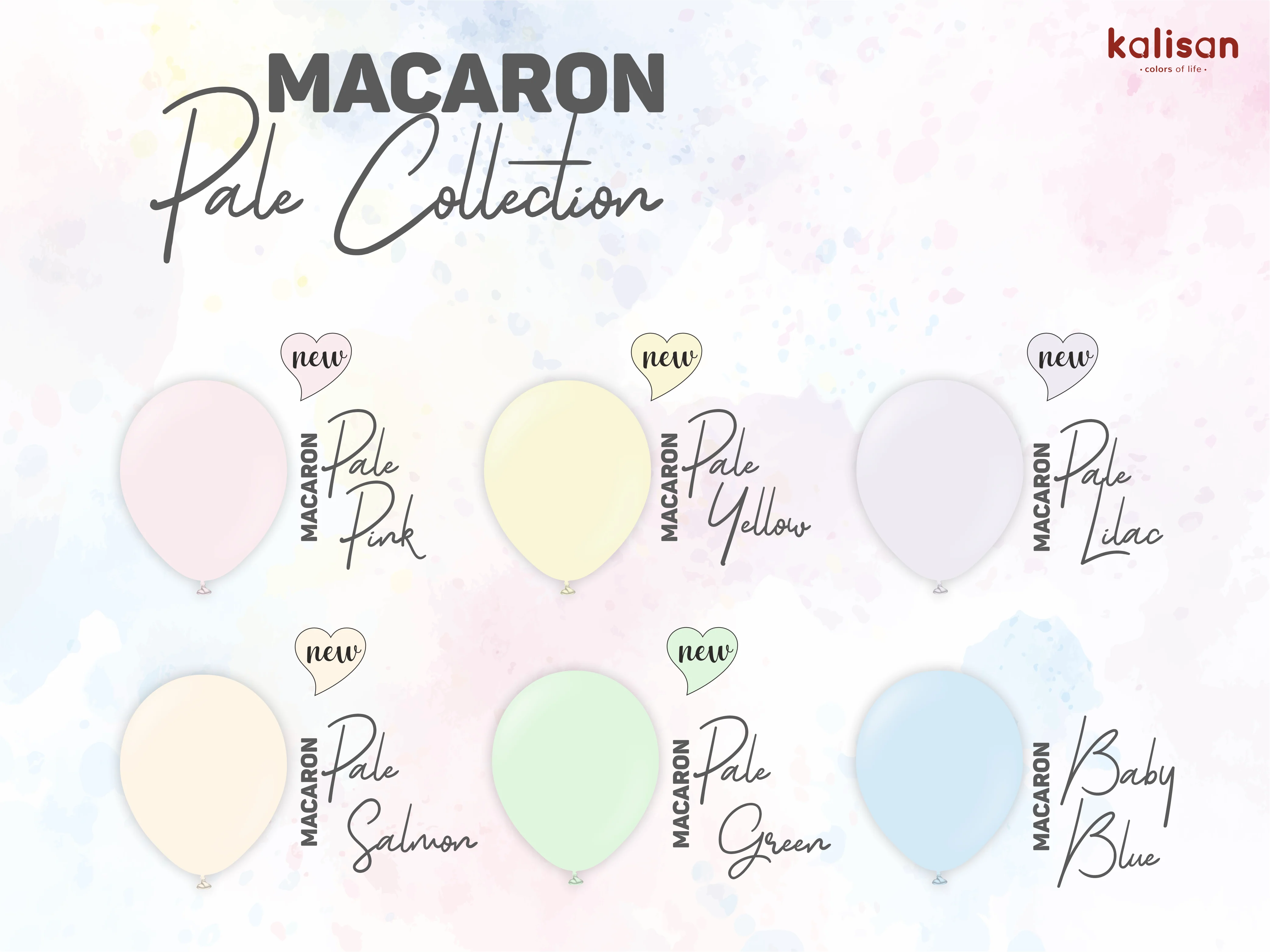 5" Kalisan Latex Balloons Standard Macaron Pale Pink (50 Per Bag) - Image 6