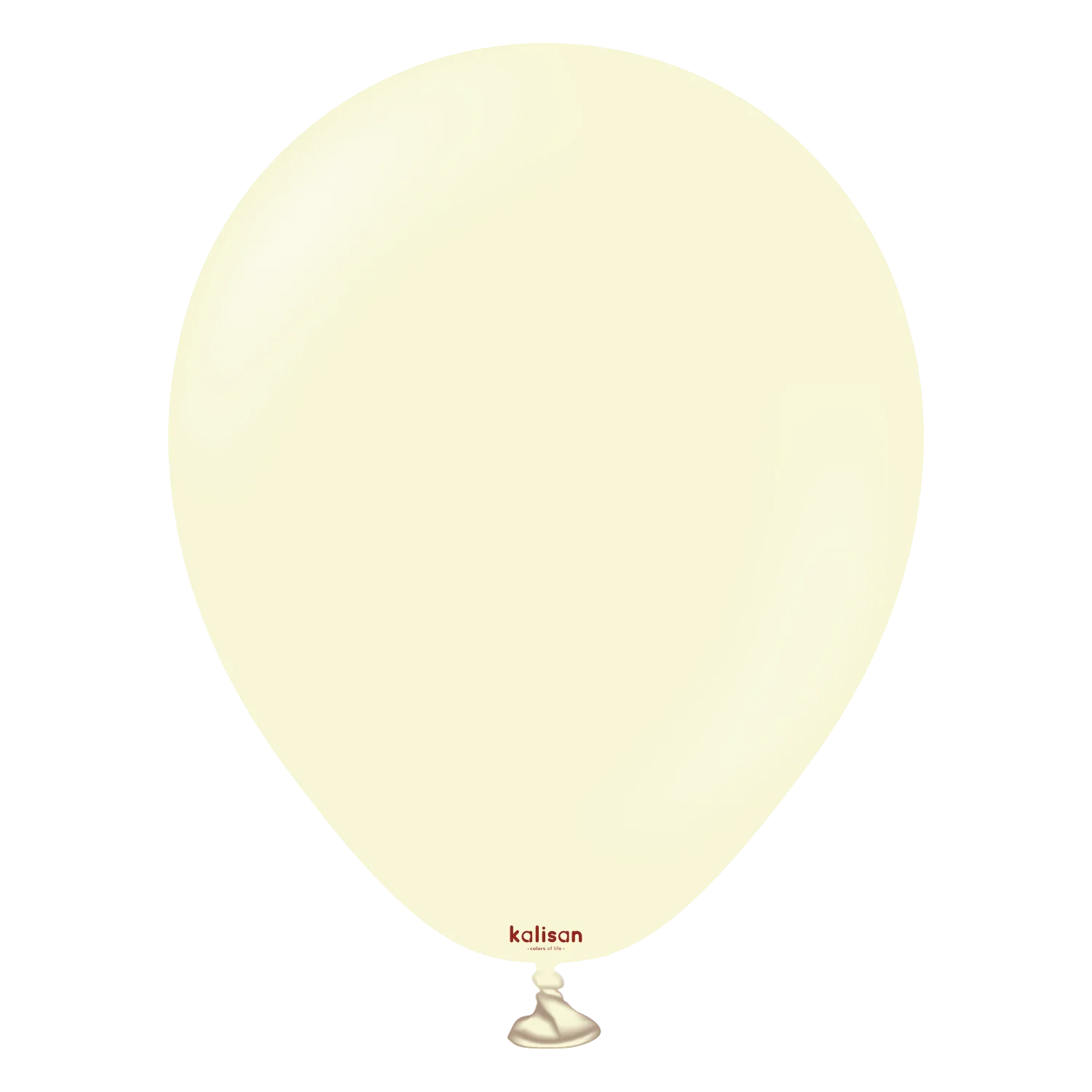5" Kalisan Latex Balloons Standard Macaron Pale Yellow (50 Per Bag)