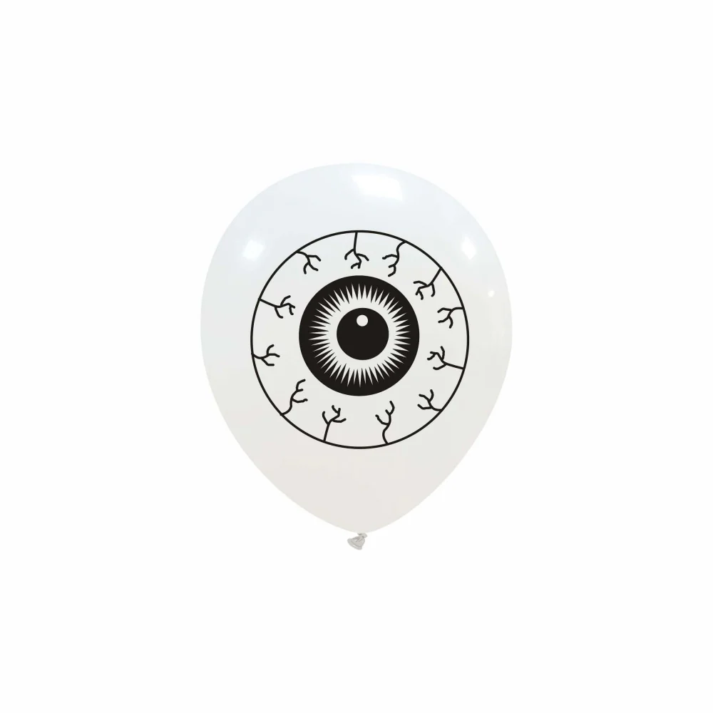 5" Monster Eyeball 1 sided (100 Per Bag) Cattex Brand Printed Latex Balloons