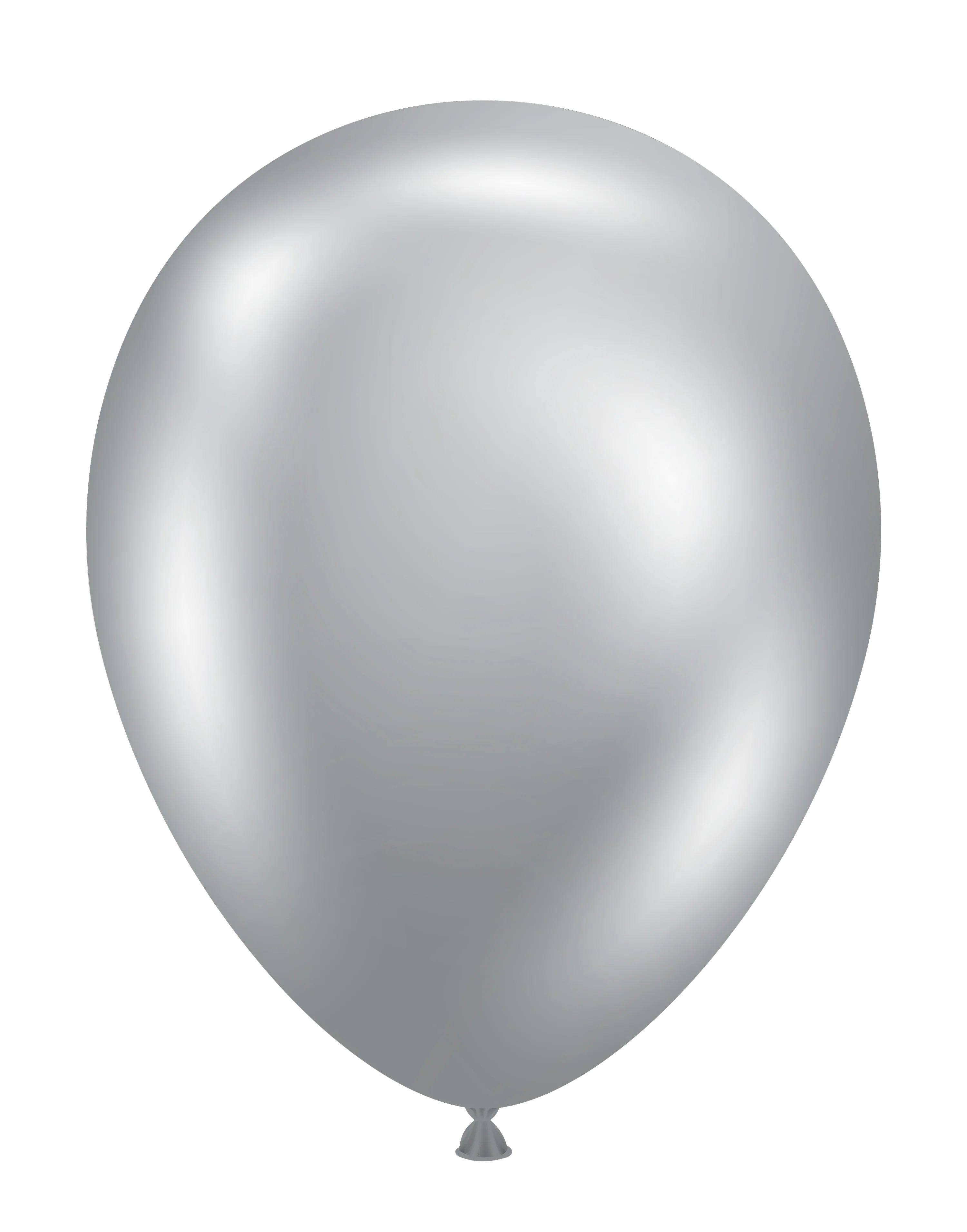 5" Silvery Chrome Like Tuftex Effects Latex Balloons (50 Per Bag) - Image 3
