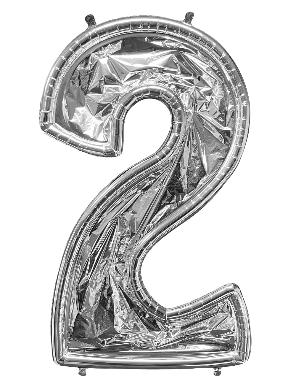 50" Balloon Formz BalloonFormz Number 2 Silver Foil Balloon
