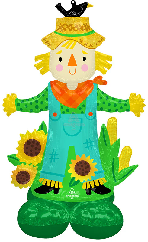 56" Airloonz Consumer Inflatable Scarecrow Foil Balloon