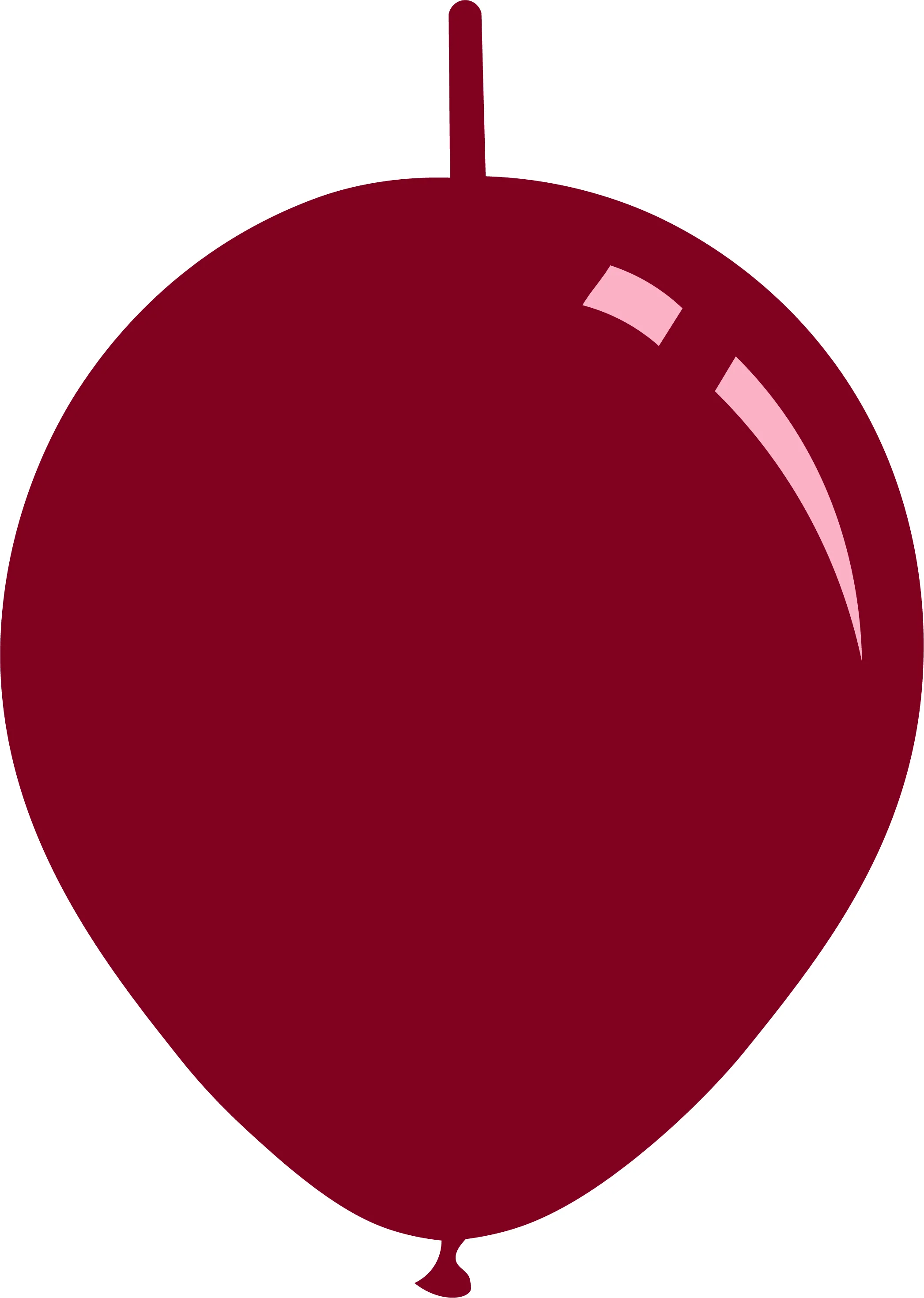 6" Deco Burgundy Decomex Linking Latex Balloons (100 Per Bag)