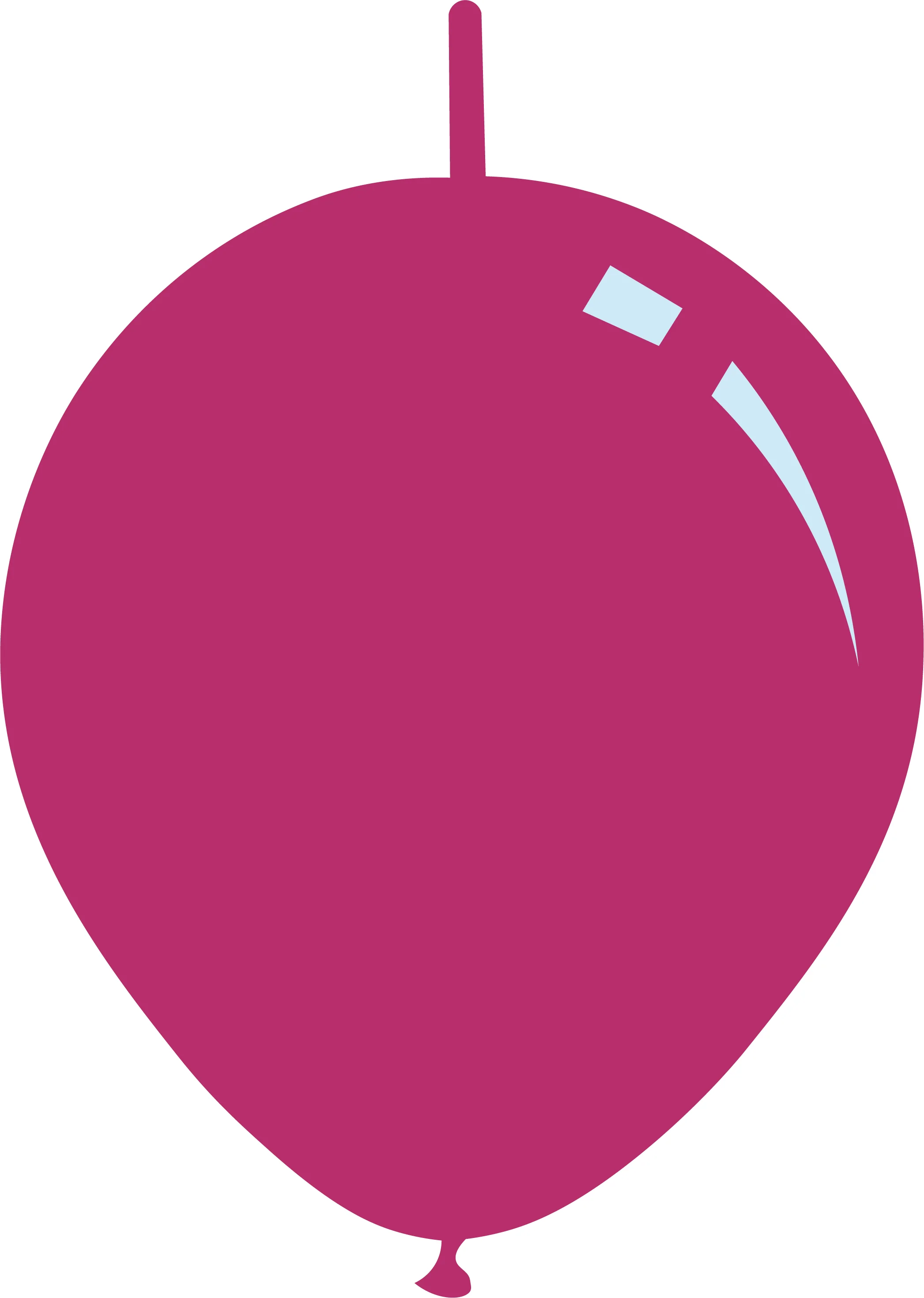 6" Deco Magenta Decomex Linking Latex Balloons (100 Per Bag)