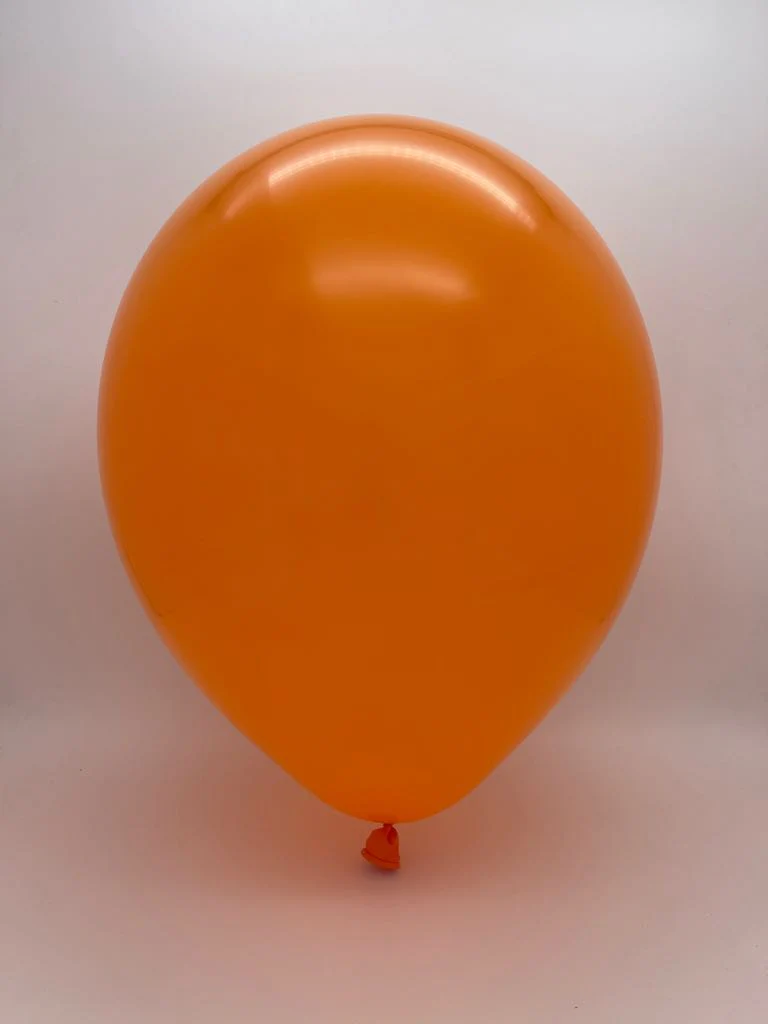 6" Standard Orange Decomex Linking Latex Balloons (100 Per Bag) - Image 2