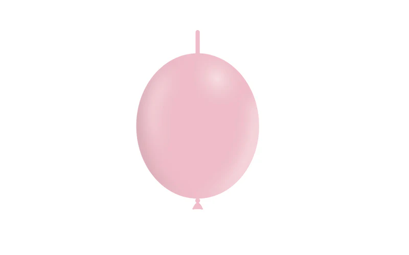 6'' Balloonia Brand Professional Line Latex Balloons Decolink Matte Baby Pink (100 Per Bag) - Image 3
