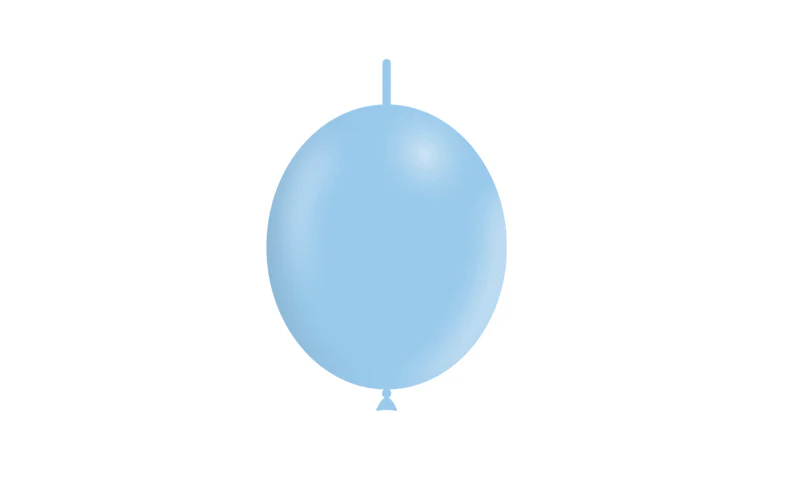 6'' Balloonia Brand Professional Line Latex Balloons Decolink Matte Blue (100 Per Bag) - Image 3