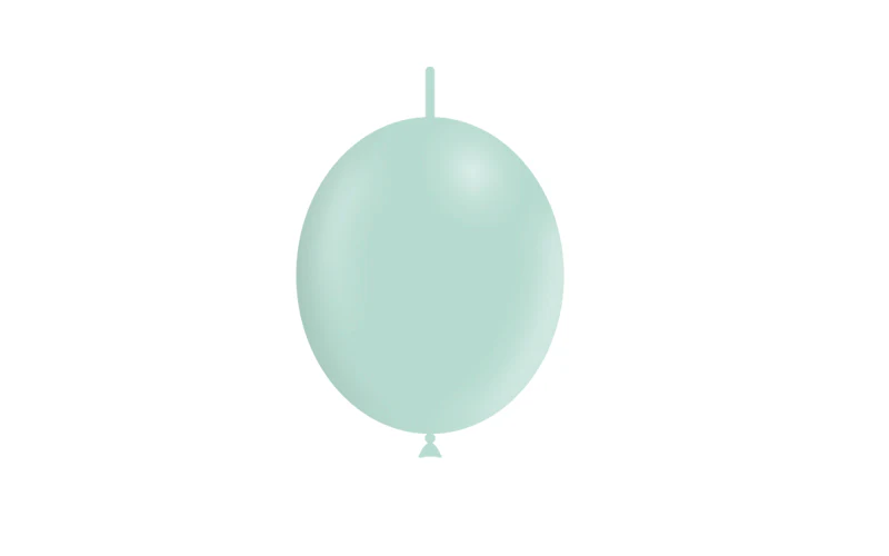 6'' Balloonia Brand Professional Line Latex Balloons Decolink Matte Green (100 Per Bag) - Image 3