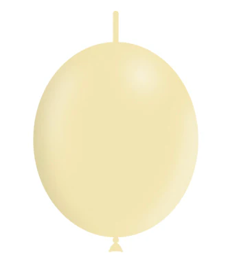 6'' Balloonia Brand Professional Line Latex Balloons Decolink Matte Yellow (100 Per Bag)
