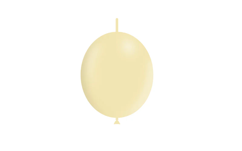 6'' Balloonia Brand Professional Line Latex Balloons Decolink Matte Yellow (100 Per Bag) - Image 3