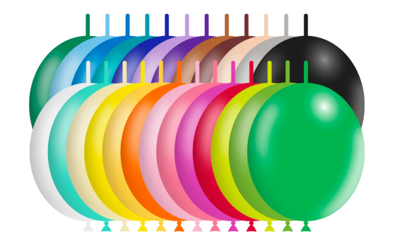 6'' Balloonia Brand Professional Line Latex Balloons Decolink Standard Assorted (100 Per Bag)