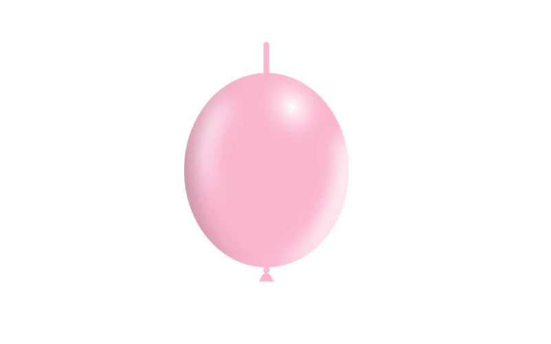 6'' Balloonia Brand Professional Line Latex Balloons Decolink Standard Baby Pink (100 Per Bag) - Image 3