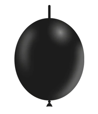 6'' Balloonia Brand Professional Line Latex Balloons Decolink Standard Black (100 Per Bag)