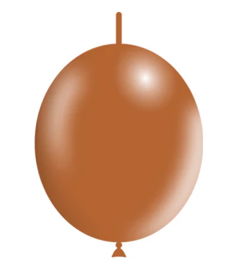 6'' Balloonia Brand Professional Line Latex Balloons Decolink Standard Brown (100 Per Bag)
