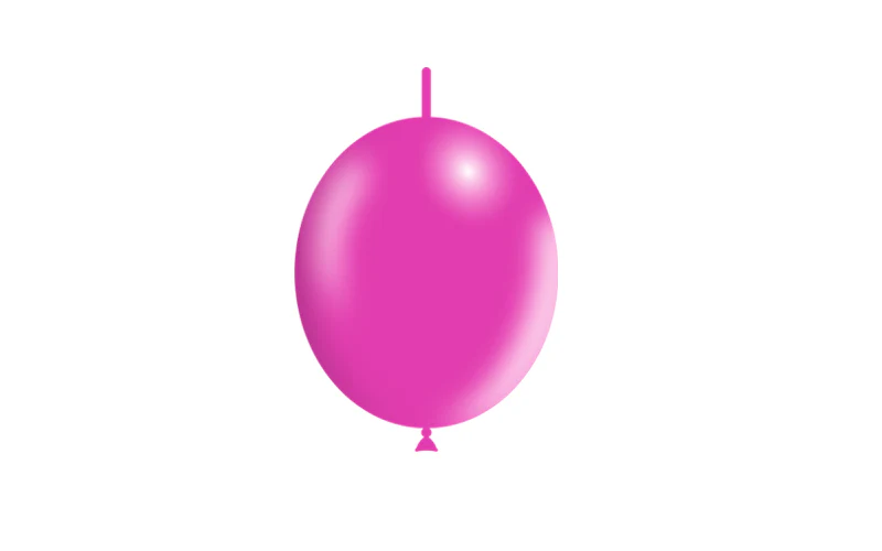 6'' Balloonia Brand Professional Line Latex Balloons Decolink Standard Fuchsia (100 Per Bag) - Image 3