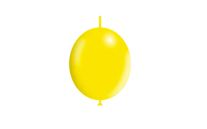 6'' Balloonia Brand Professional Line Latex Balloons Decolink Standard Lemon (100 Per Bag) - Image 3