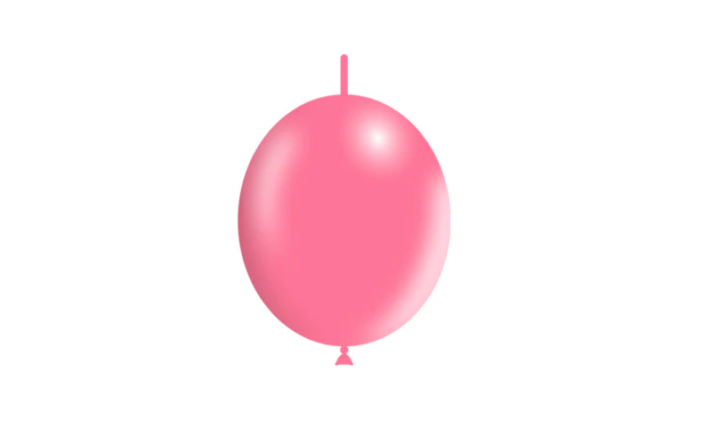 6'' Balloonia Brand Professional Line Latex Balloons Decolink Standard Pink (100 Per Bag) - Image 3