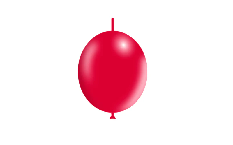 6'' Balloonia Brand Professional Line Latex Balloons Decolink Standard Red (100 Per Bag) - Image 3