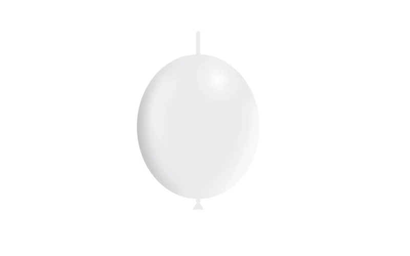 6'' Balloonia Brand Professional Line Latex Balloons Decolink Standard White (100 Per Bag) - Image 3