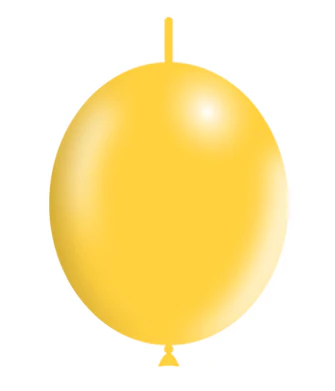 6'' Balloonia Brand Professional Line Latex Balloons Decolink Standard Yellow (100 Per Bag)