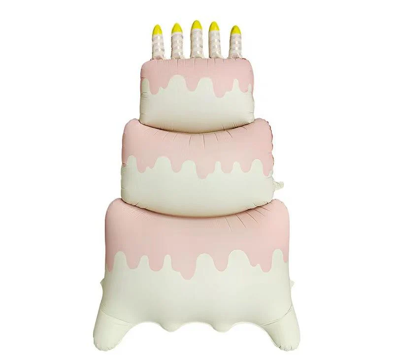 60" Airfill Only Matte Supersize Standing/Sitting Pink Cake