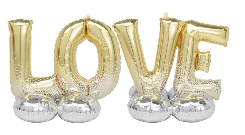 66" Airloonz Consumer Inflatable Love Foil Balloon