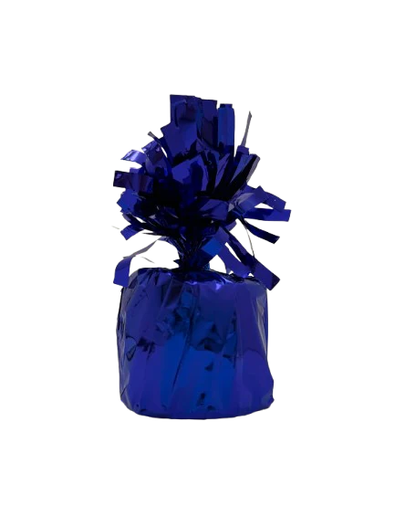 6 oz Blue Foil Wrapped Balloon Weight