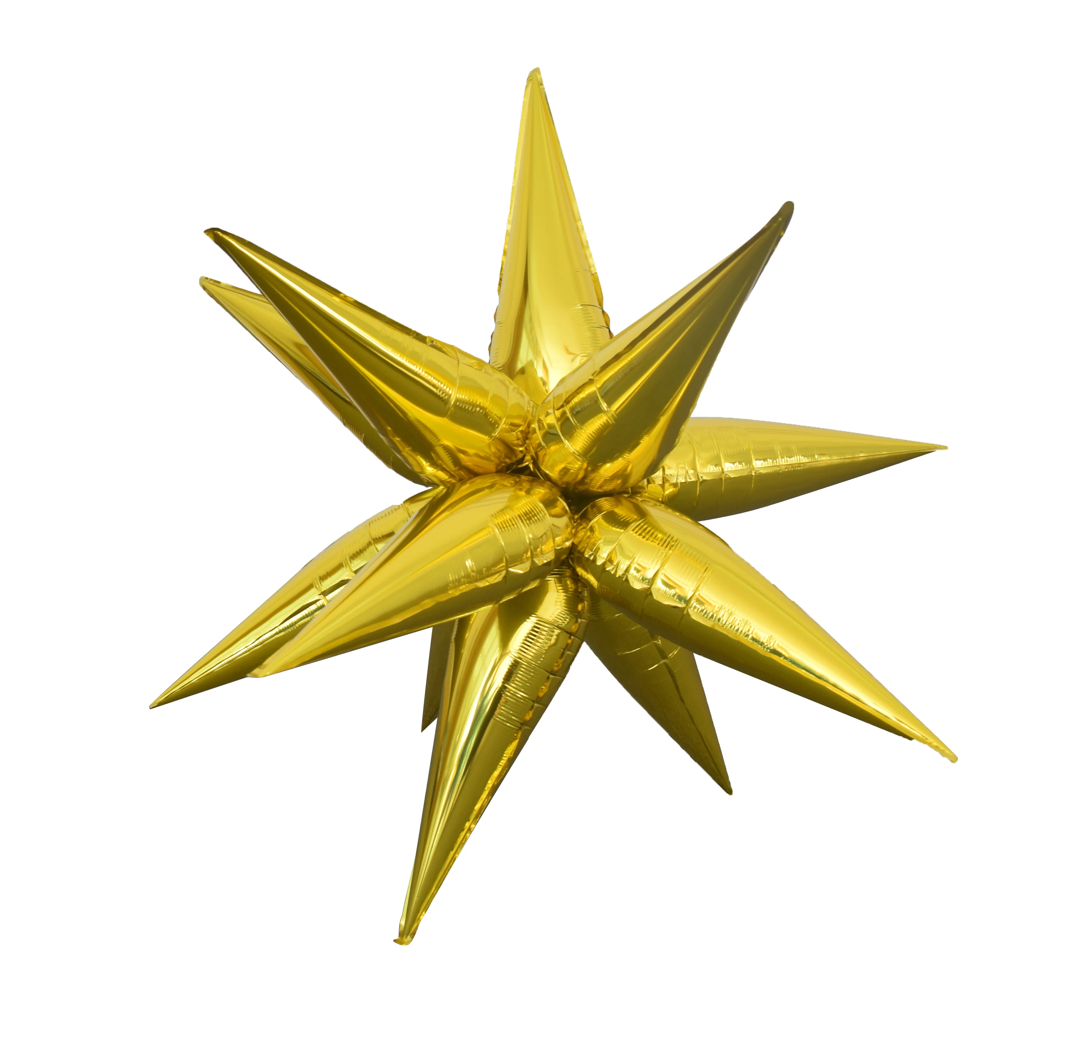 40" Colour Wheel Brand Foil Starbust Balloon Gold
