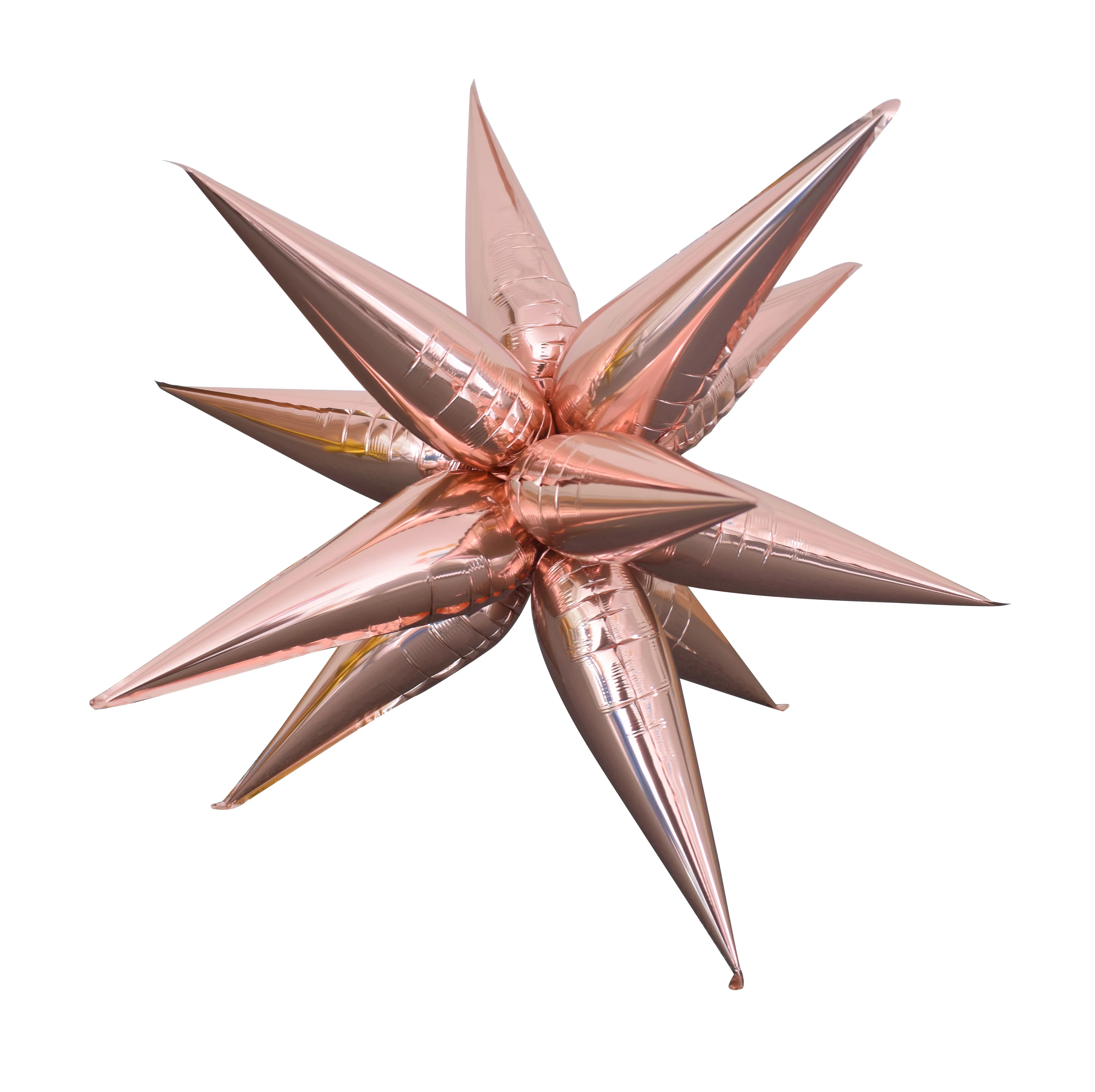 40" Colour Wheel Brand Foil Starbust Balloon Rose Gold