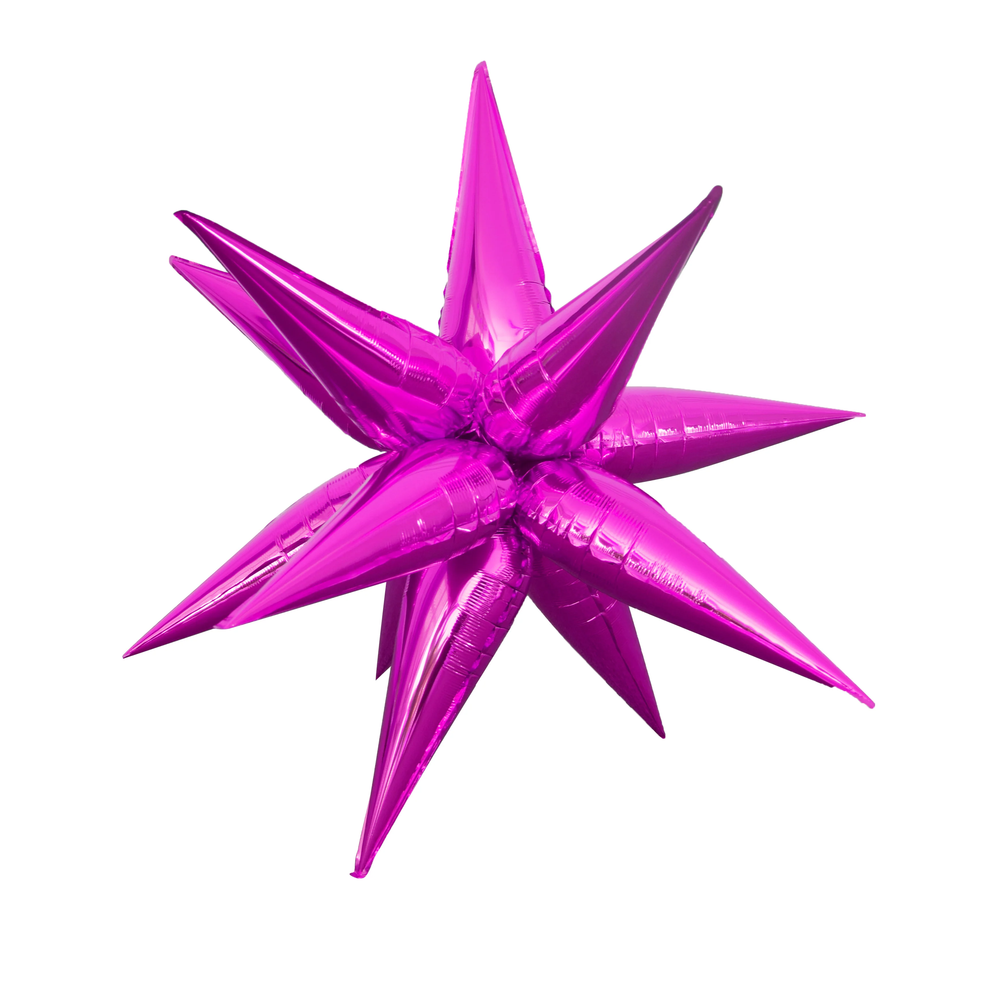 40" Colour Wheel Brand Foil Starbust Balloon Fuchsia