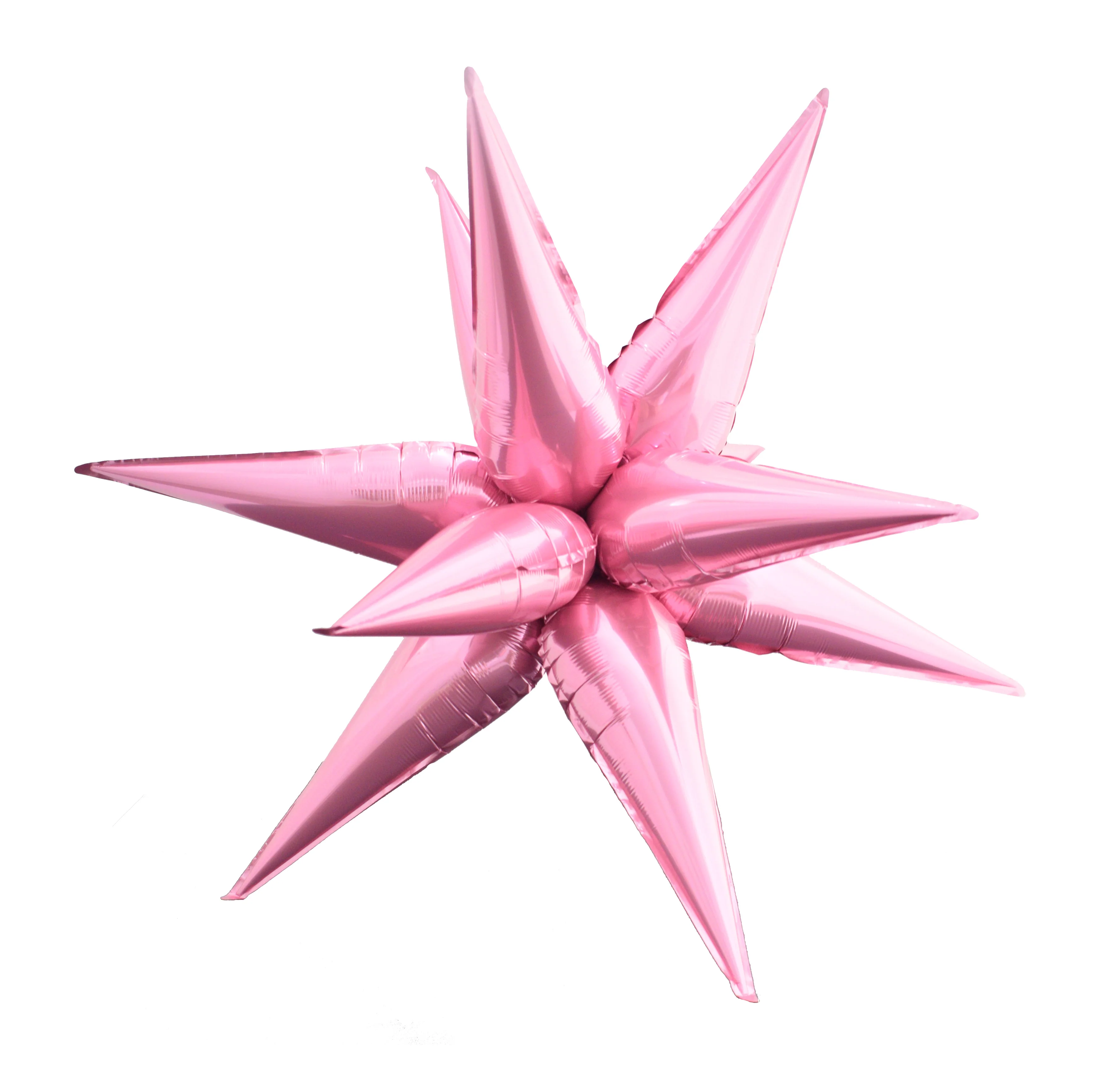 40" Colour Wheel Brand Foil Starbust Balloon Light Pink