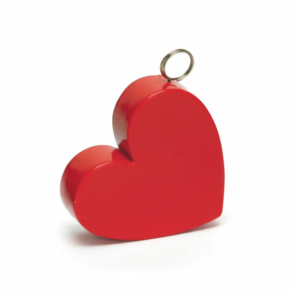 80Gram/2.8 Oz Red Heart Plastic Balloon Weight