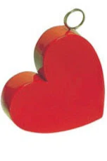 80Gram/2.8 Oz Red Heart Plastic Balloon Weight - Image 2