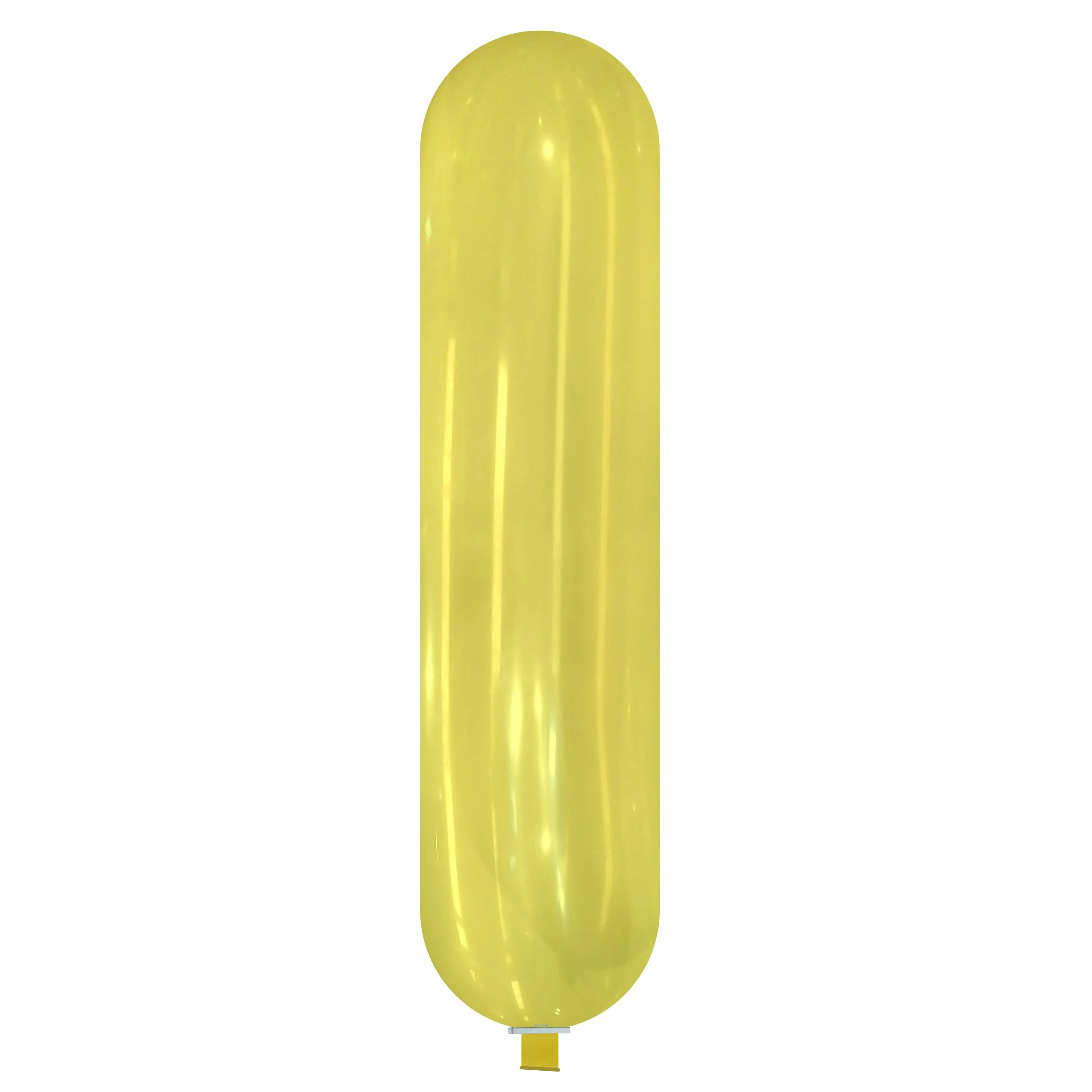 87" X 19.5" Banner Cattex Brand Crystal Yellow Latex Balloons