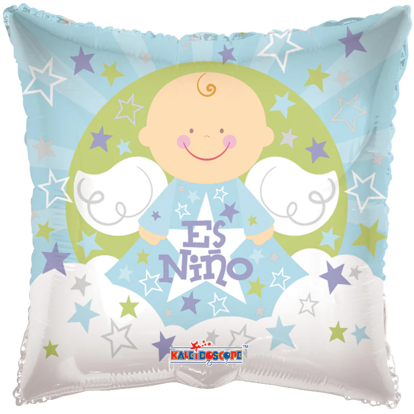 9" Airfill Only (Sticks Sold Separately) Angel Sobre Nubes Es Nino Balloon (Spanish)