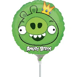 9" Airfill Only Angry Birds King Pig Balloon (Sticks Sold Separately)