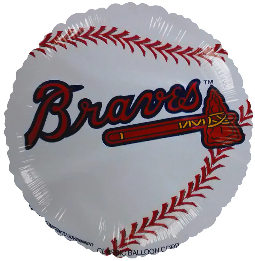 9" Airfill Only (Sticks Sold Separately) Atlanta Braves Balloon