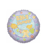 9" Airfill Only (Sticks Sold Separately) Baby Shower Texturas Balloon