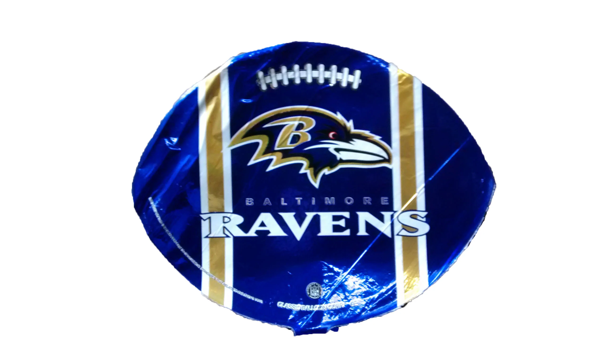 9" Airfill Only (Sticks Sold Separately) Balitmore Ravens Football Shape Balloon