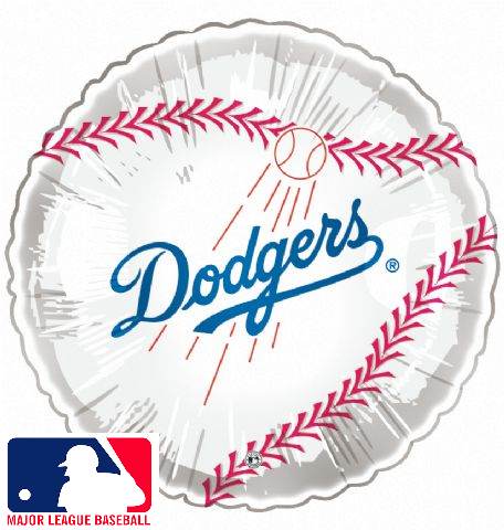 9" Airfill Only (Sticks Sold Separately) Baseball Los Angeles Dodgers Balloon